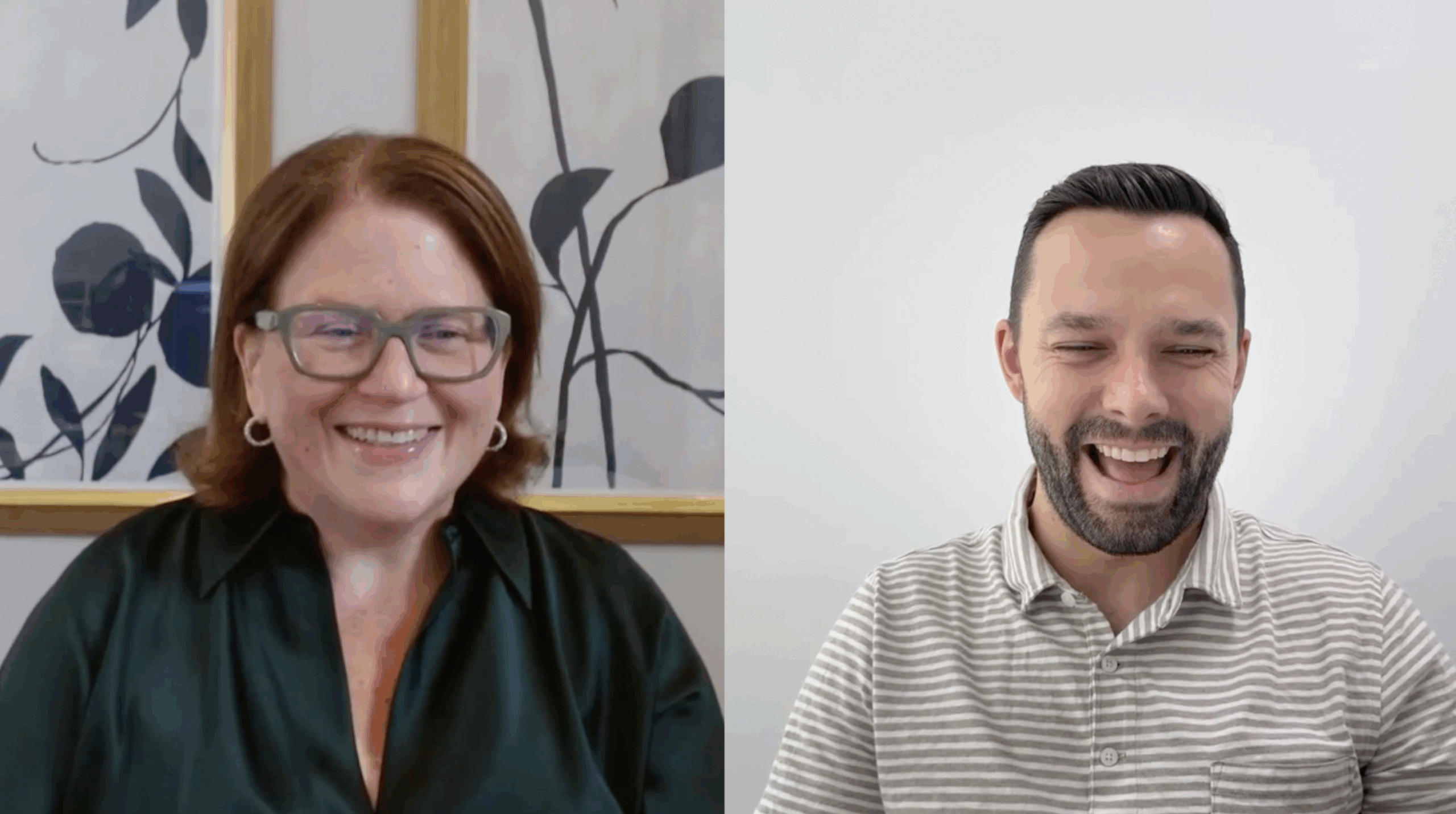 Inbenta CEO Melissa Solis and Head of Marketing Adam Highfill